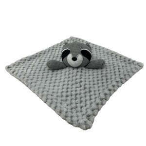 Gray Raccoon Security Blanket Lovey Waffle Weave INF Inc. #130369